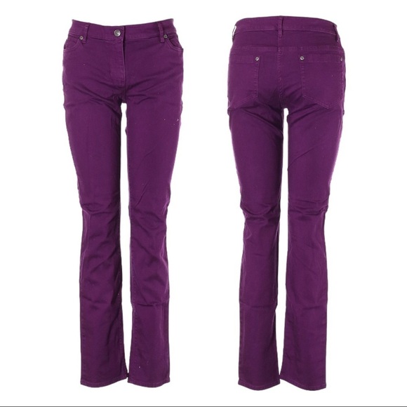 Two By Vince Camuto Purple Plum Colored Stretch Skinny Jeans Size 29 - Picture 1 of 9